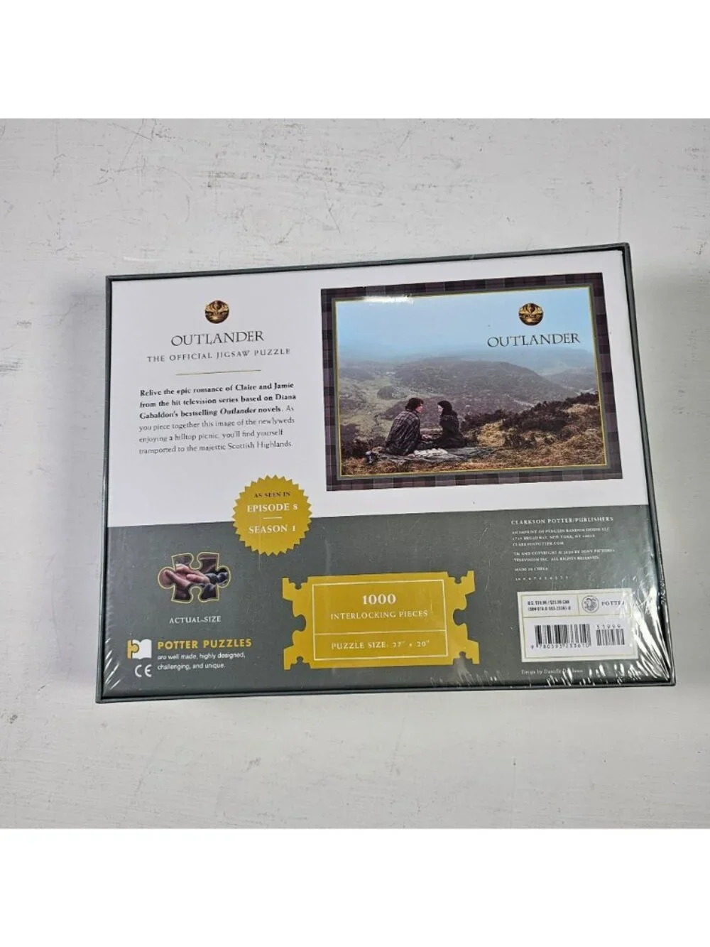 Outlander Official 1000pc Jigsaw Puzzle s01e08 NEW 2020 Clarkson Potter 27x20